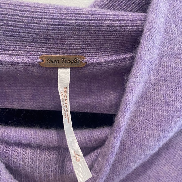 EUC Free People Cashmere Ottoman Tunic Sweater Sz L - Picture 4 of 4